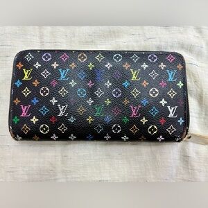 Louis Vuitton Black Multicolor Monogram Wallet